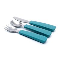 We Might Be Tiny Stainless Steel Toddler Cutlery Set - Blue Dusk